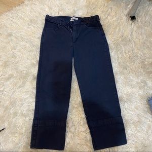 Urban Outfitters Crop Cuffed Straight Leg Pants